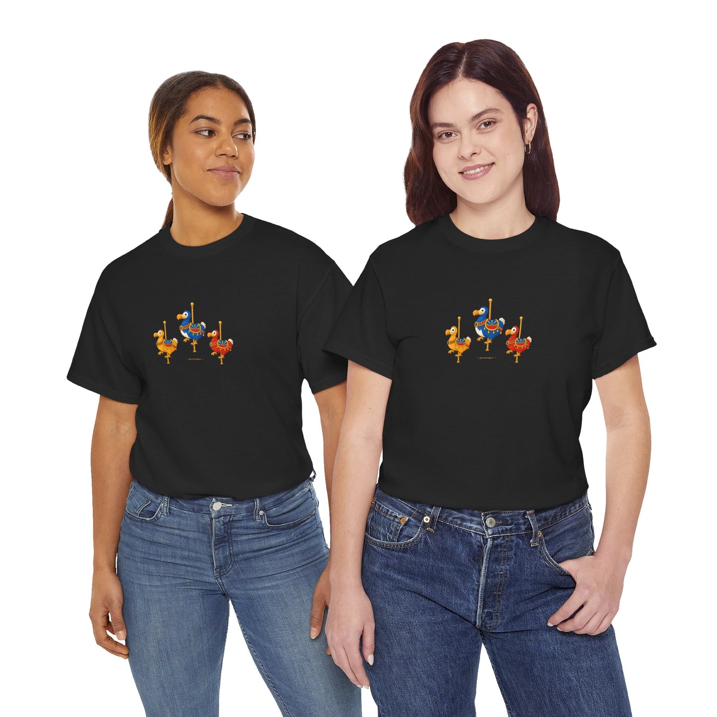 T-shirt Quocumque " Carrousel", Île de La Réunion, Confort Coton, Elégant, Souvenir Unique, Cadeau, Unisexe, Esprit Voyageur, Créole, Bourbon