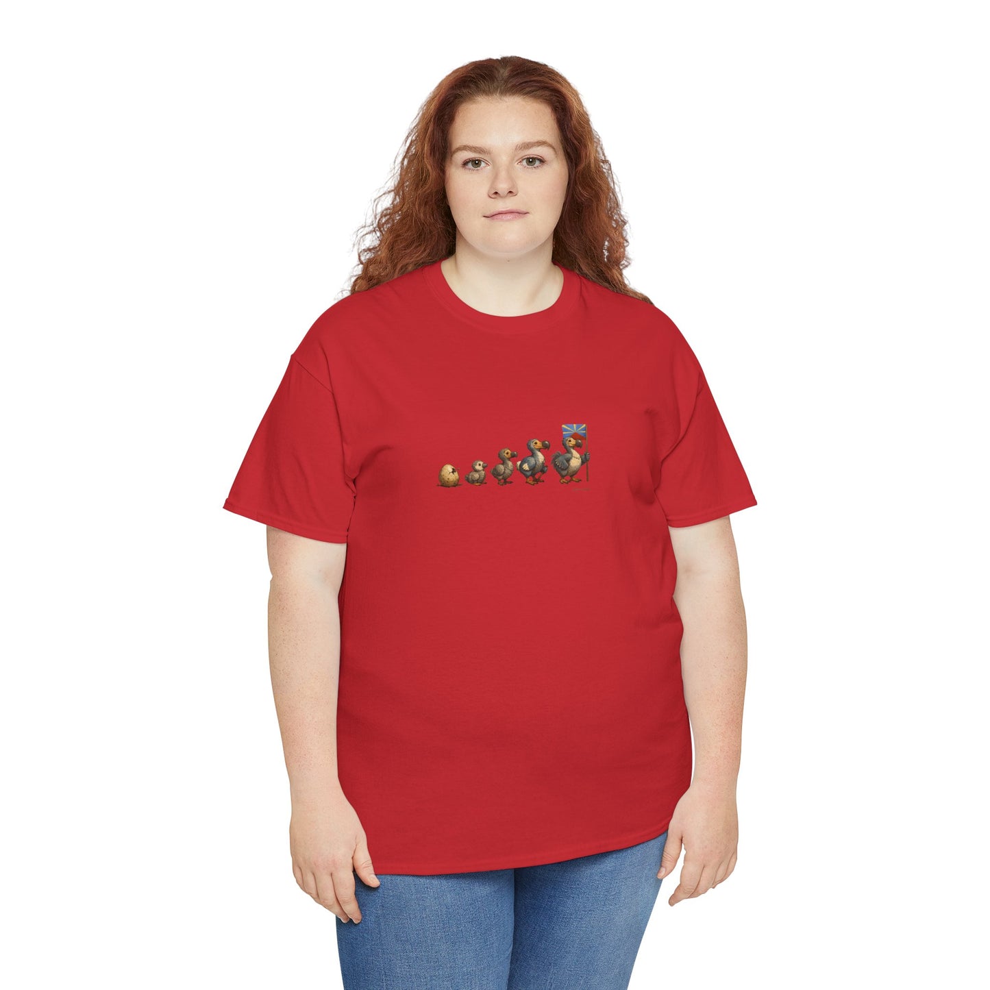 T-shirt Quocumque, " Dodo Evolution ", Île de La Réunion, Confort Coton, Elégant, Souvenir Unique, Cadeau, Unisexe, Esprit Voyageur, Créole, Bourbon