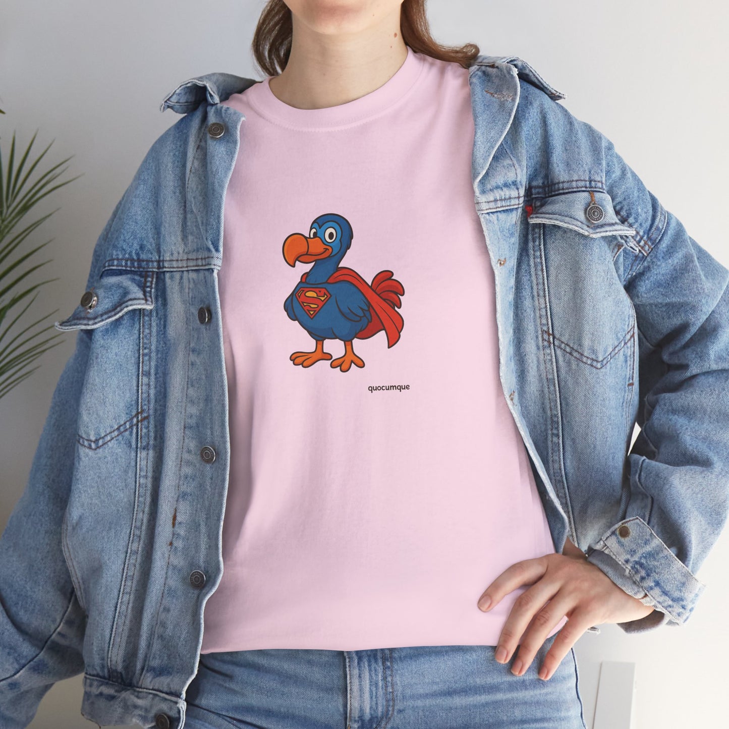 T-shirt Quocumque, " Super Dodo ", Confort, Souvenir Unique, Cadeau, Unisexe, Délicatesse, Homme, Femme, Adulte, Sportif, Liberté, Détente