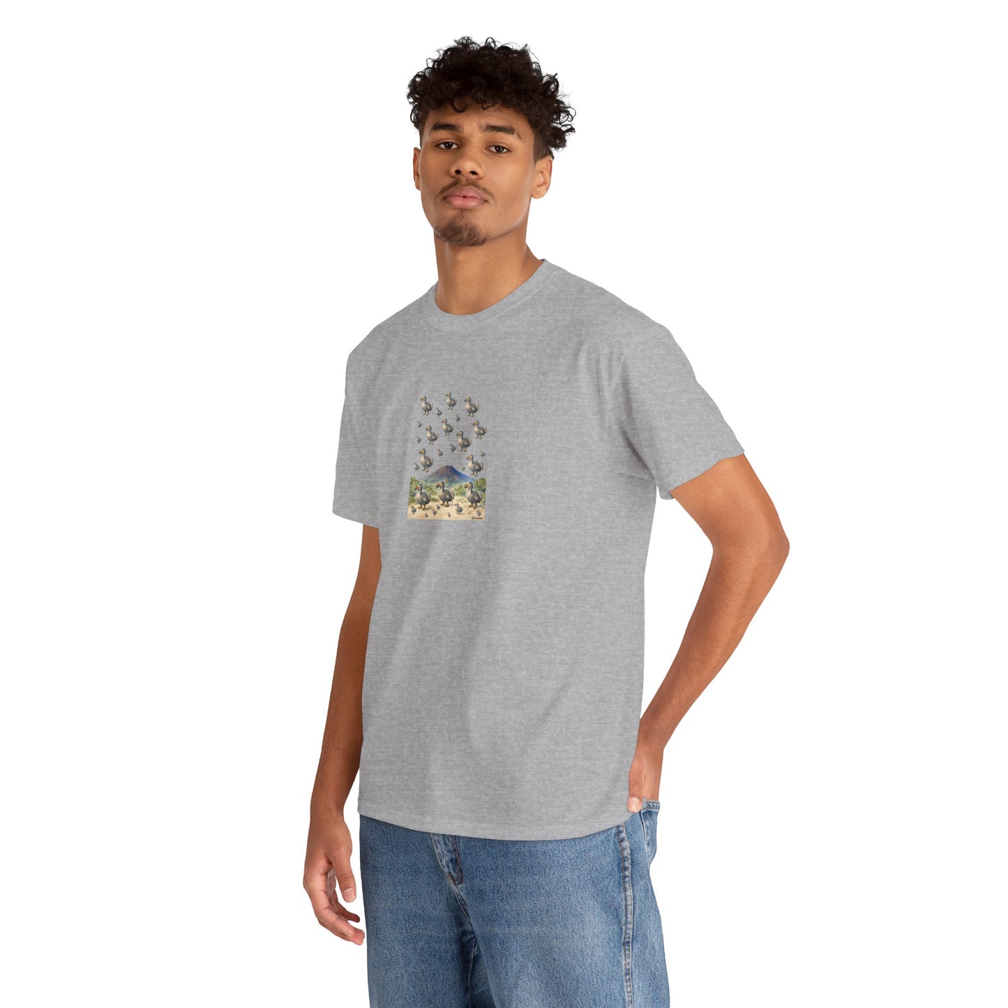 T-shirt "Groupe Dodo ", Île de La Réunion", Confort Coton, Sobre, Elégant, Souvenir Unique, Cadeau, Unisexe, Esprit Voyageur
