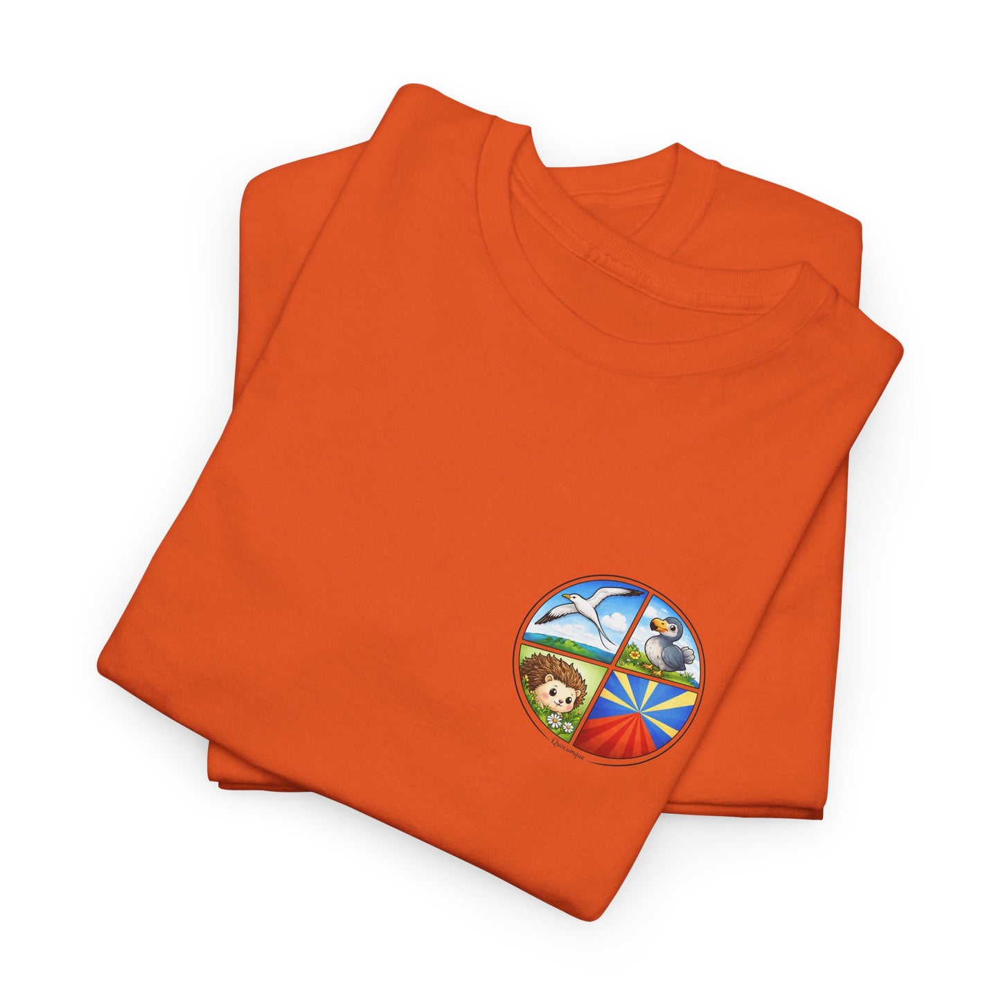 T-shirt Quocumque, "Pastille Bourbon", Île de La Réunion, Confort Coton, Elégant, Souvenir Unique, Cadeau, Unisexe, Esprit Voyageur, Créole, Bourbon