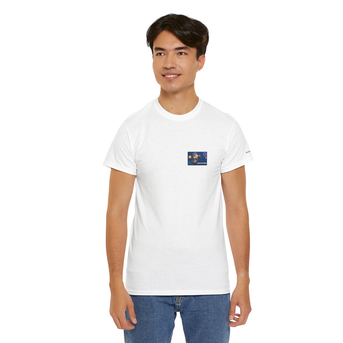 T-shirt "Carte Quocumque", Exotisme, Destination Île de La Réunion, Confort Coton, Sobre, Elégant, Souvenir Unique, Cadeau, Unisexe, Esprit Voyageur