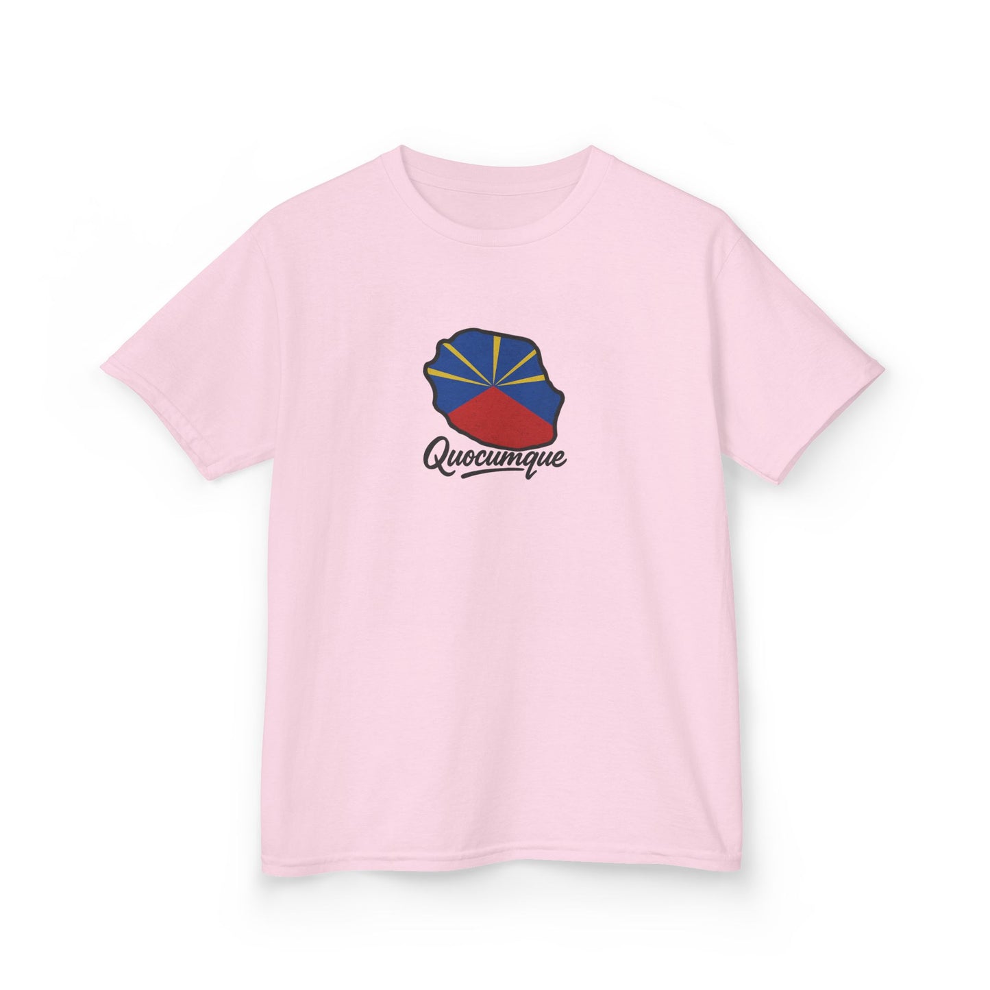 T-shirt " Drapeau Pays", Île de La Réunion, Douceur Coton, Pour les enfants de 5-6 ans( Taille XS), Pour les 7-8 ans( taille S), Pour les 9-10 ans( taille M), Pour les 11-12 ans( taille L), Pour les 13-14 ans( taille XLS)