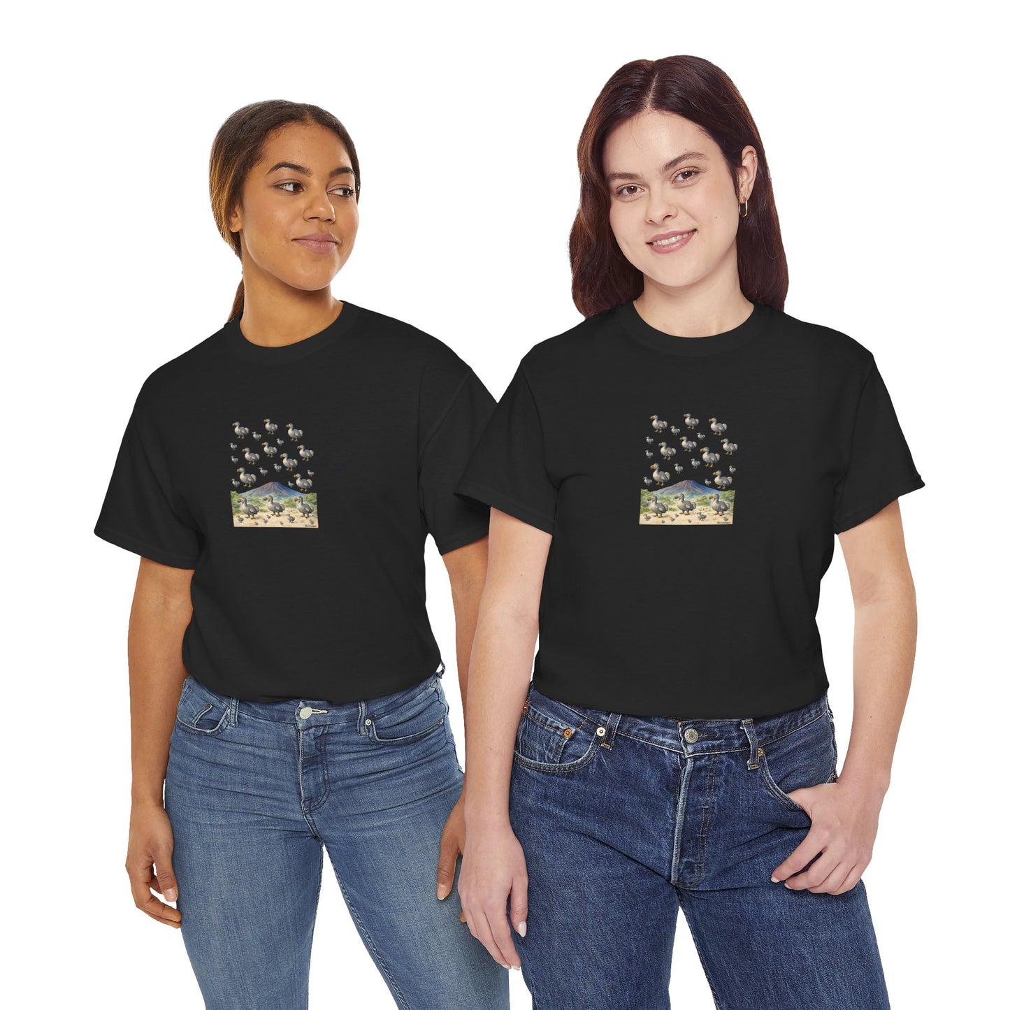 T-shirt "Groupe Dodo ", Île de La Réunion", Confort Coton, Sobre, Elégant, Souvenir Unique, Cadeau, Unisexe, Esprit Voyageur