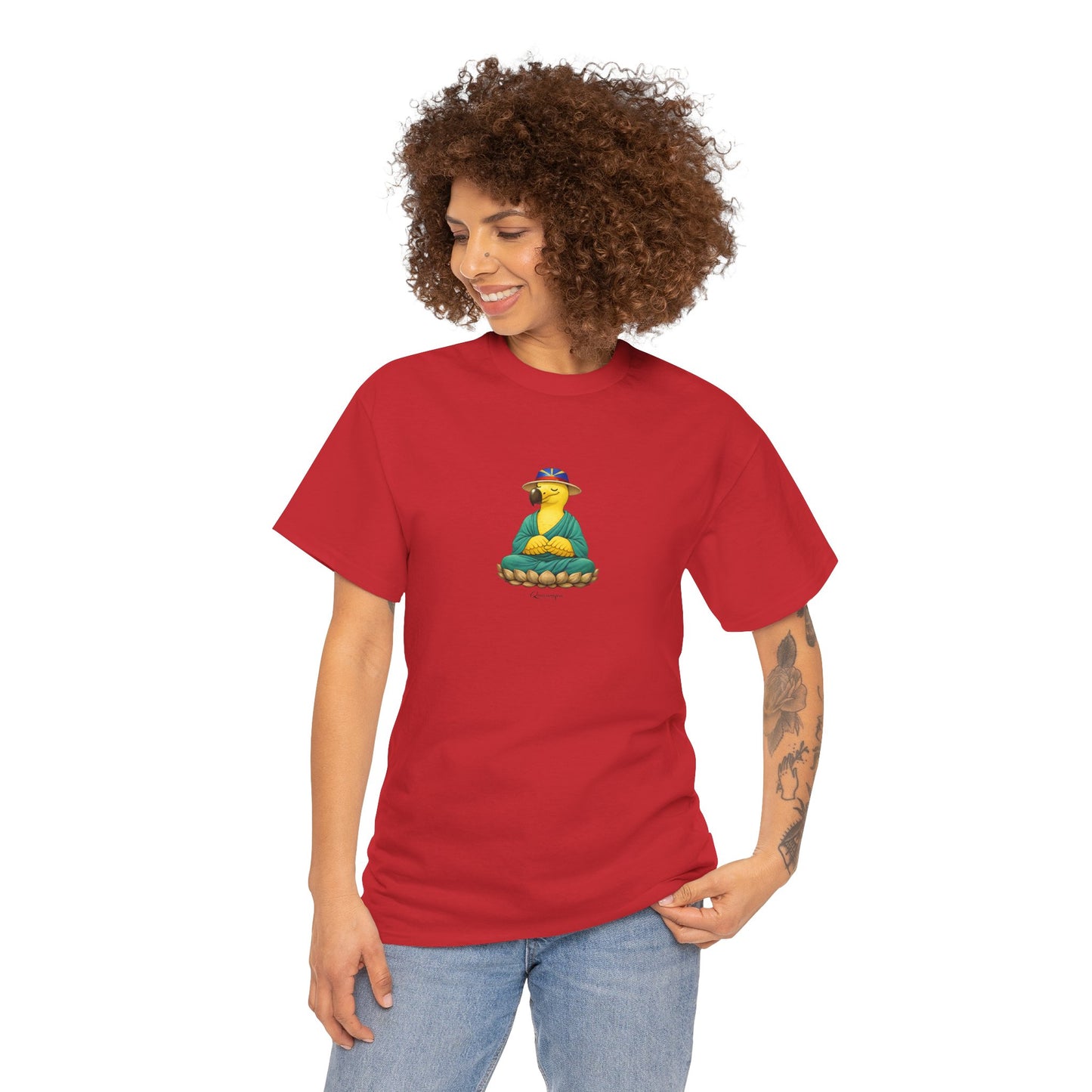 T-shirt "Dodo Zen", Confort Coton, Sobre, Elégant, Souvenir Unique, Cadeau, Unisexe, Esprit Voyageur, Adulte