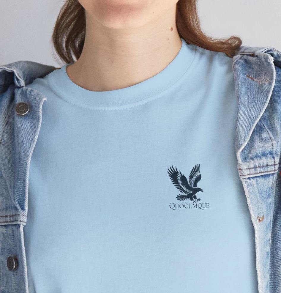 T-shirt Quocumque, Papangue, Aigle, Rapace Local, Confort Coton, Sobre, Elégant, Souvenir Unique, Cadeau, Unisexe, Esprit Voyageur, Adulte, Espace