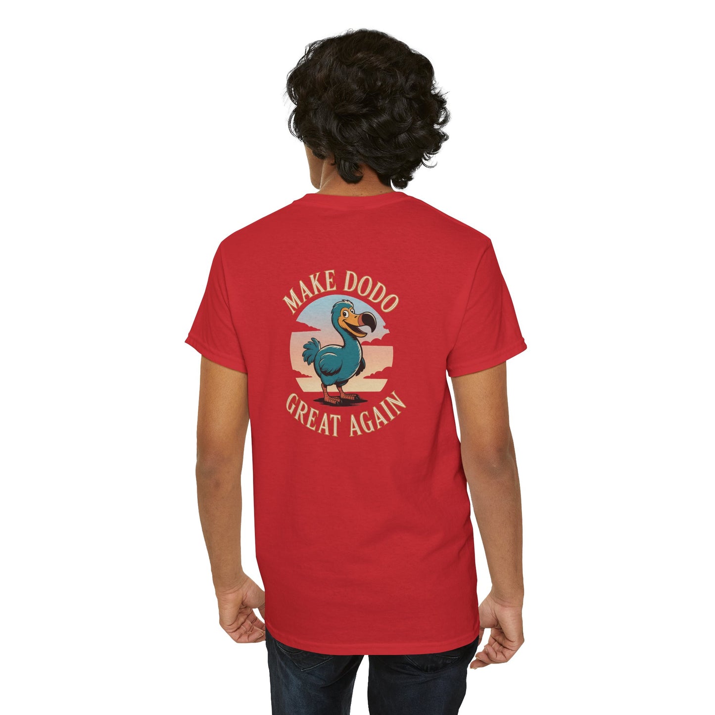 T-Shirt "Make Dodo Great Again", Exotisme, Destination Île de La Réunion, Confort Coton, Sobre, Elégant, Souvenir Unique, Cadeau, Unisexe, Esprit Voyageur