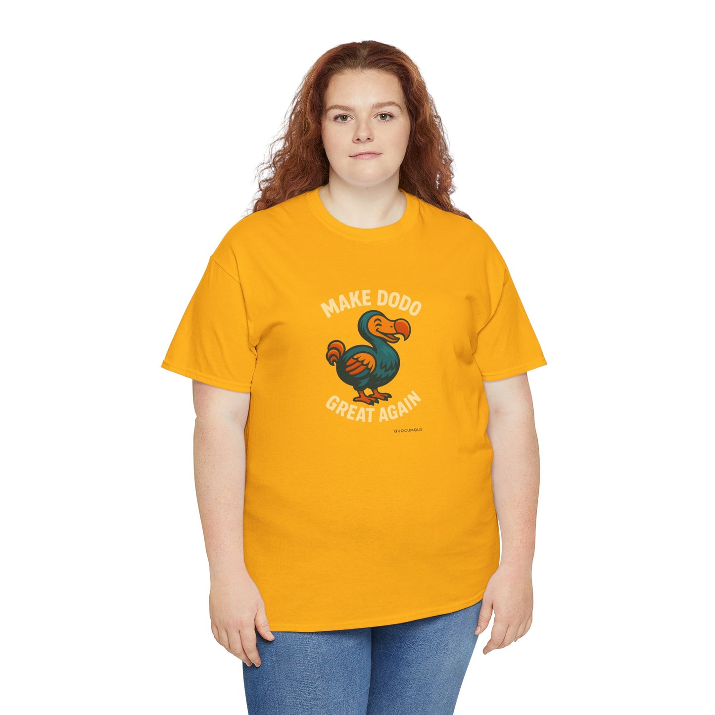 T-Shirt "Make Dodo Great Again", Exotisme, Destination Île de La Réunion, Confort Coton, Sobre, Elégant, Souvenir Unique, Cadeau, Unisexe, Esprit Voyageur