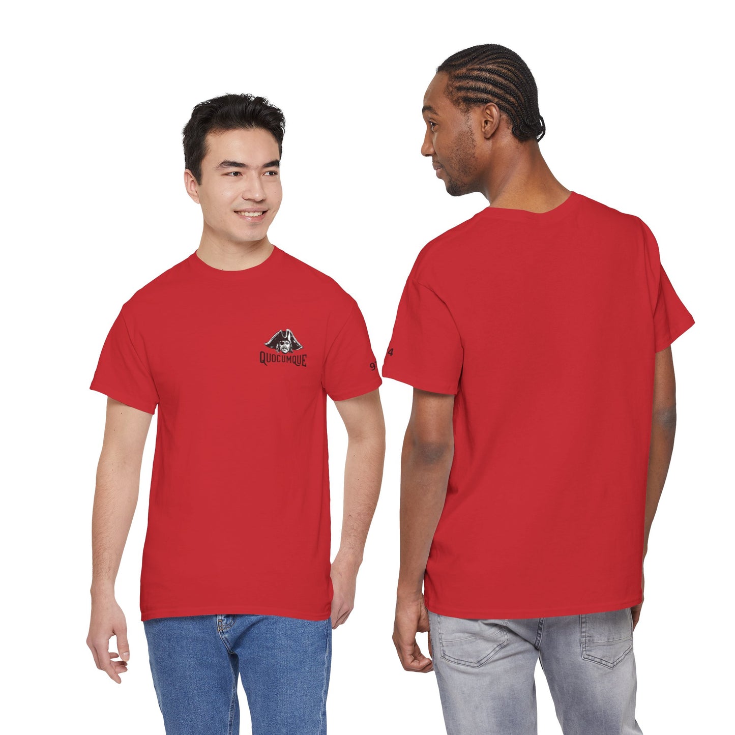 T-shirt Quocumque  "Pirate ", La Réunion, Confort Coton, Sobre, Elégant, Unique, Cadeau, Unisexe, Esprit Voyageur, pour adulte, Homme, Femme