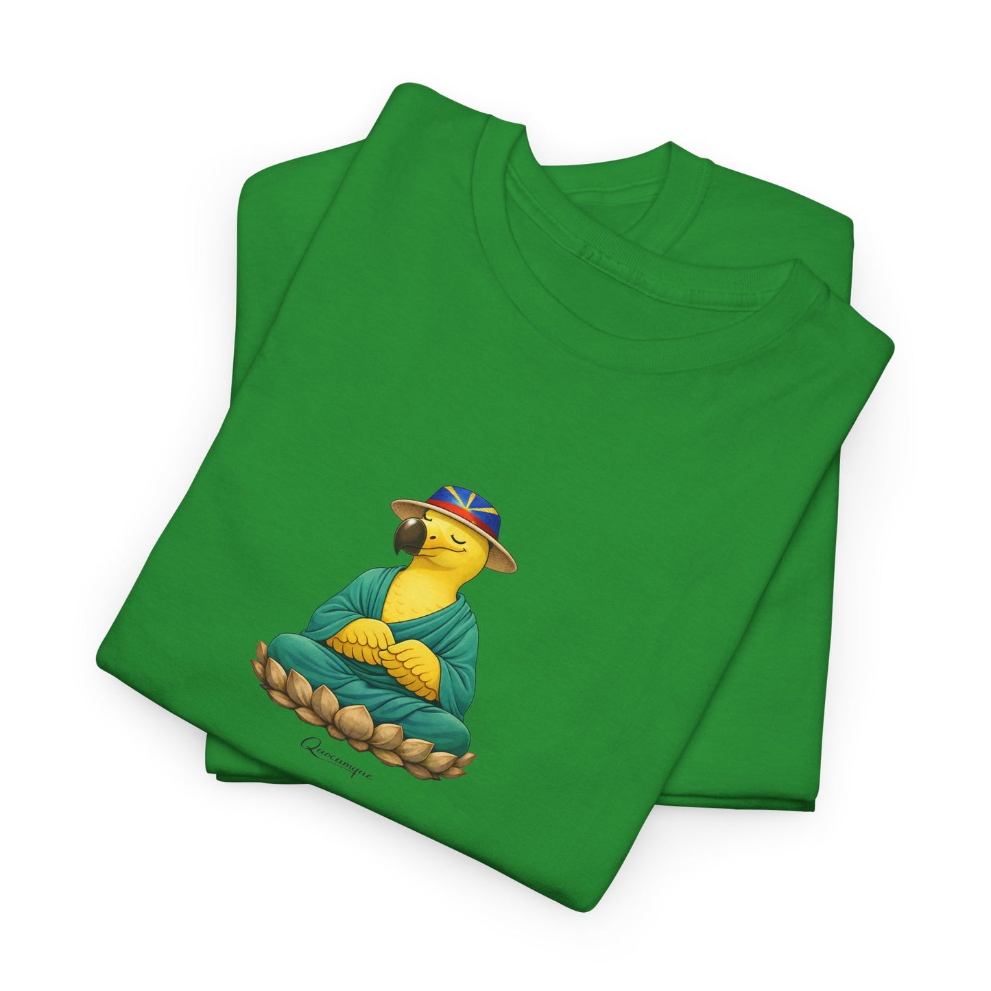 T-shirt "Dodo Zen", Confort Coton, Sobre, Elégant, Souvenir Unique, Cadeau, Unisexe, Esprit Voyageur, Adulte