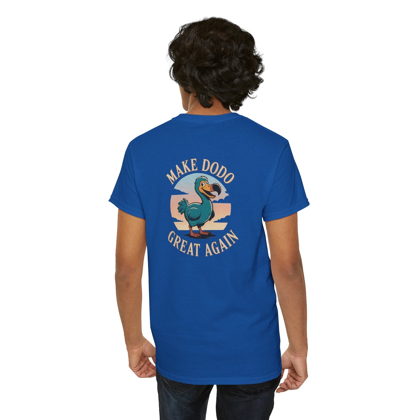 T-Shirt "Make Dodo Great Again", Exotisme, Destination Île de La Réunion, Confort Coton, Sobre, Elégant, Souvenir Unique, Cadeau, Unisexe, Esprit Voyageur