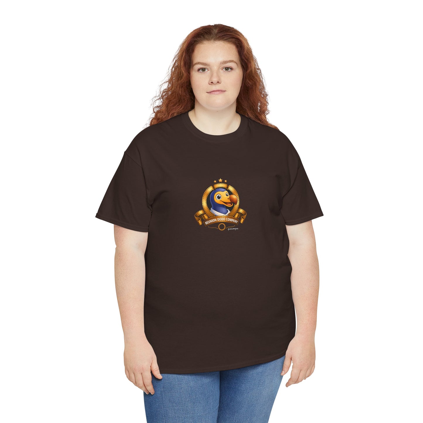 T-shirt Quocumque, " Dodo Cinéma", Île de La Réunion, Confort Coton, Elégant, Souvenir Unique, Cadeau, Unisexe, Esprit Voyageur, Créole, Bourbon