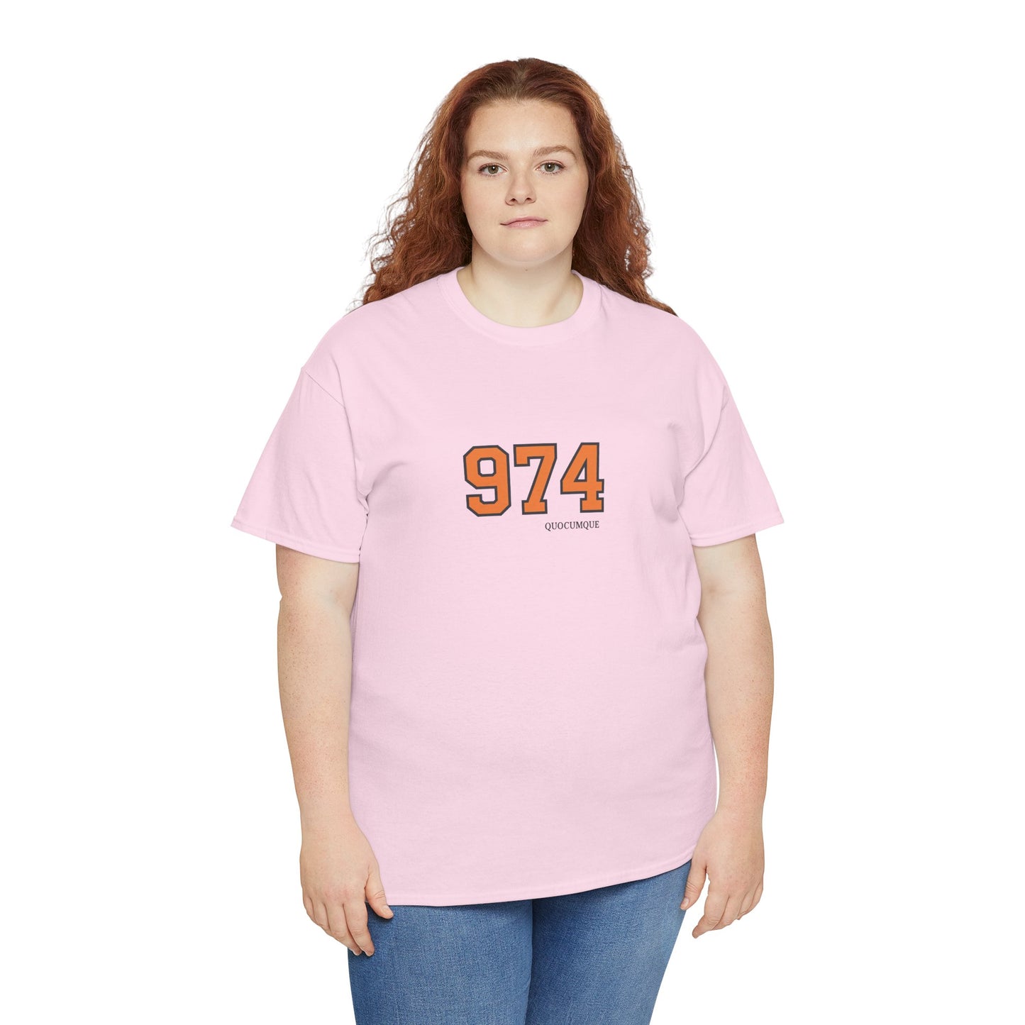 T-shirt " 974 ", Destination Île de La Réunion, Confort Coton, Sobre, Elégant, Souvenir Unique, Vêtement Adulte, Unisexe, Esprit Voyageur