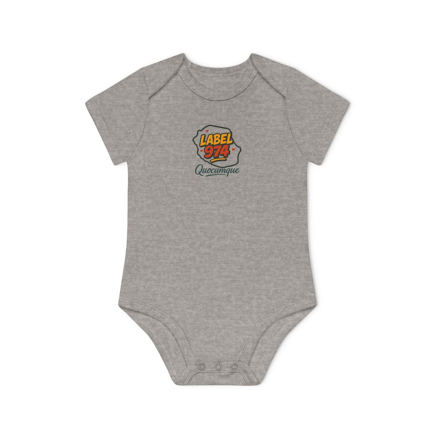 Body Bébé "Label 974", Île de La Réunion, Douceur Coton, Cadeau Naissance,  Confort Coton Bio, Style Unique, Cadeau Parfait