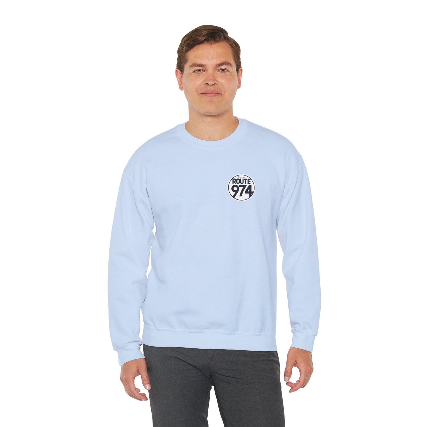 Sweat-Shirt Quocumque "Route 974", Destination l'Île De La Réunion, Adulte, Homme, Femme, Sportive, Sportif, Décontracté, Élégant, Classique,