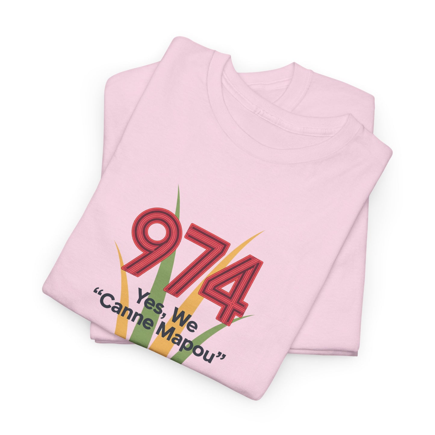 T-Shirt "Canne Mapou", Exotisme, Destination Île de La Réunion, Confort Coton, Sobre, Elégant, Souvenir Unique, Cadeau, Unisexe, Esprit Voyageur