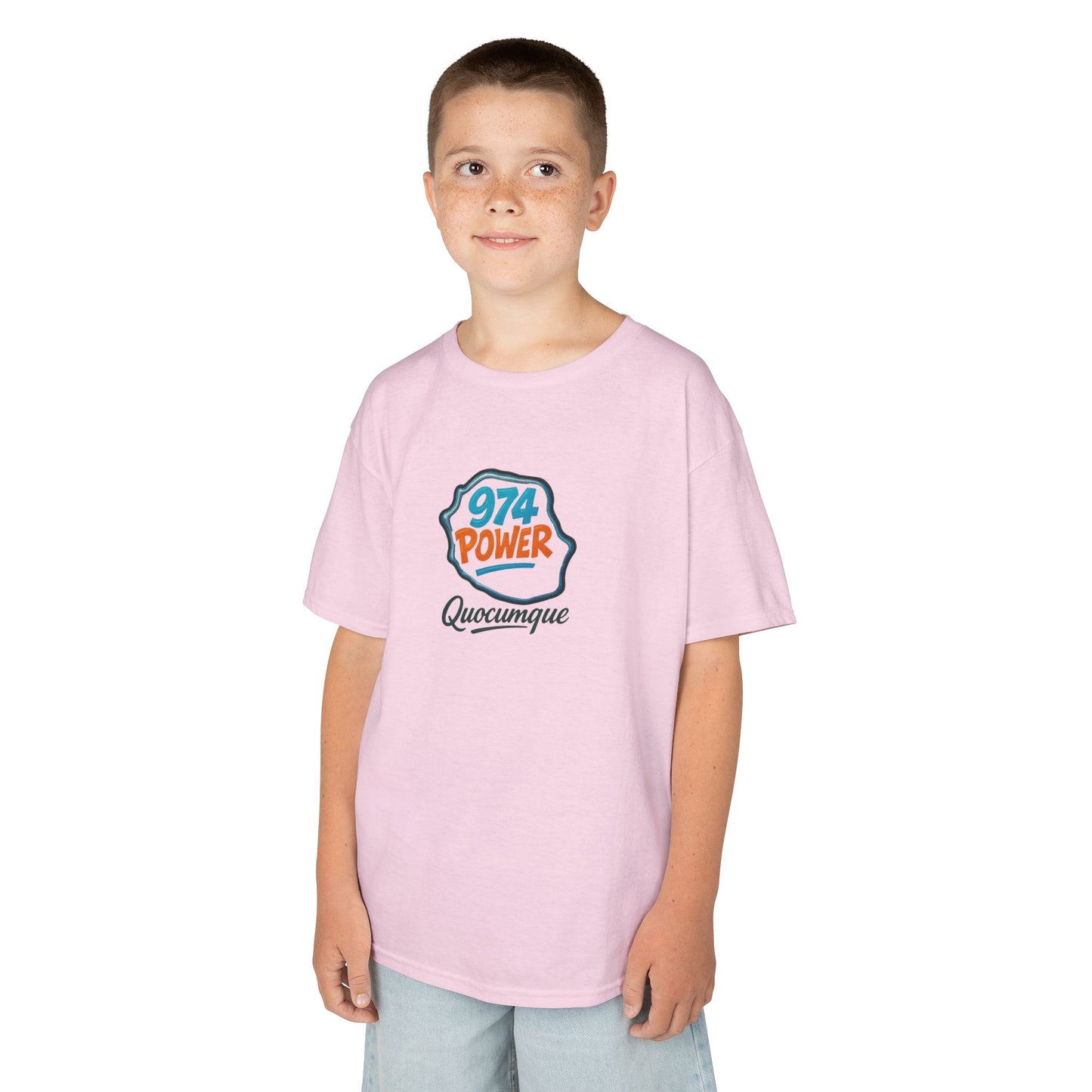 T-shirt "974 Power", Île de La Réunion, Douceur Coton, Pour les enfants de 5-6 ans( Taille XS), Pour les 7-8 ans( taille S), Pour les 9-10 ans( taille M), Pour les 11-12 ans( taille L), Pour les 13-14 ans( taille XLS)