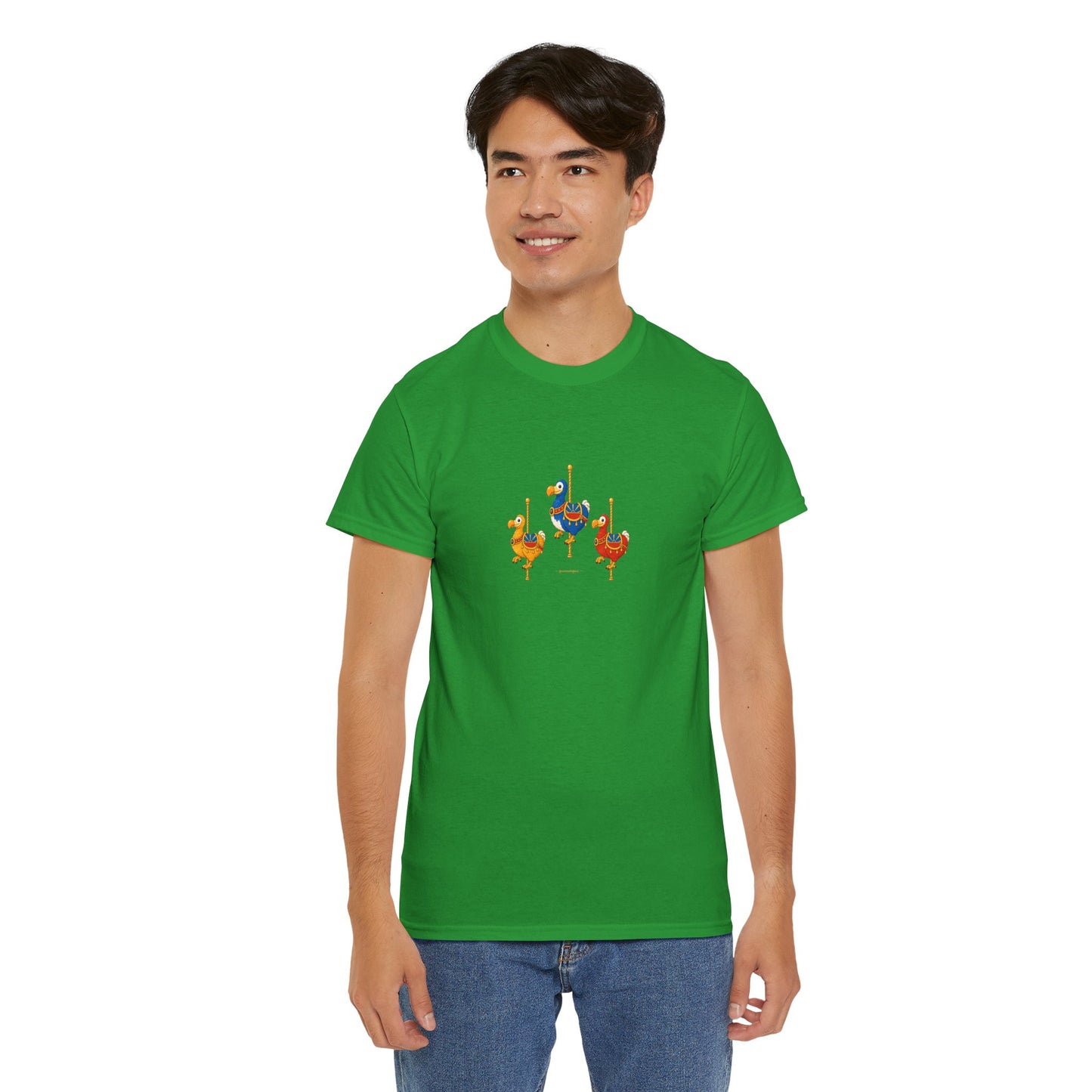 T-shirt Quocumque " Carrousel", Île de La Réunion, Confort Coton, Elégant, Souvenir Unique, Cadeau, Unisexe, Esprit Voyageur, Créole, Bourbon