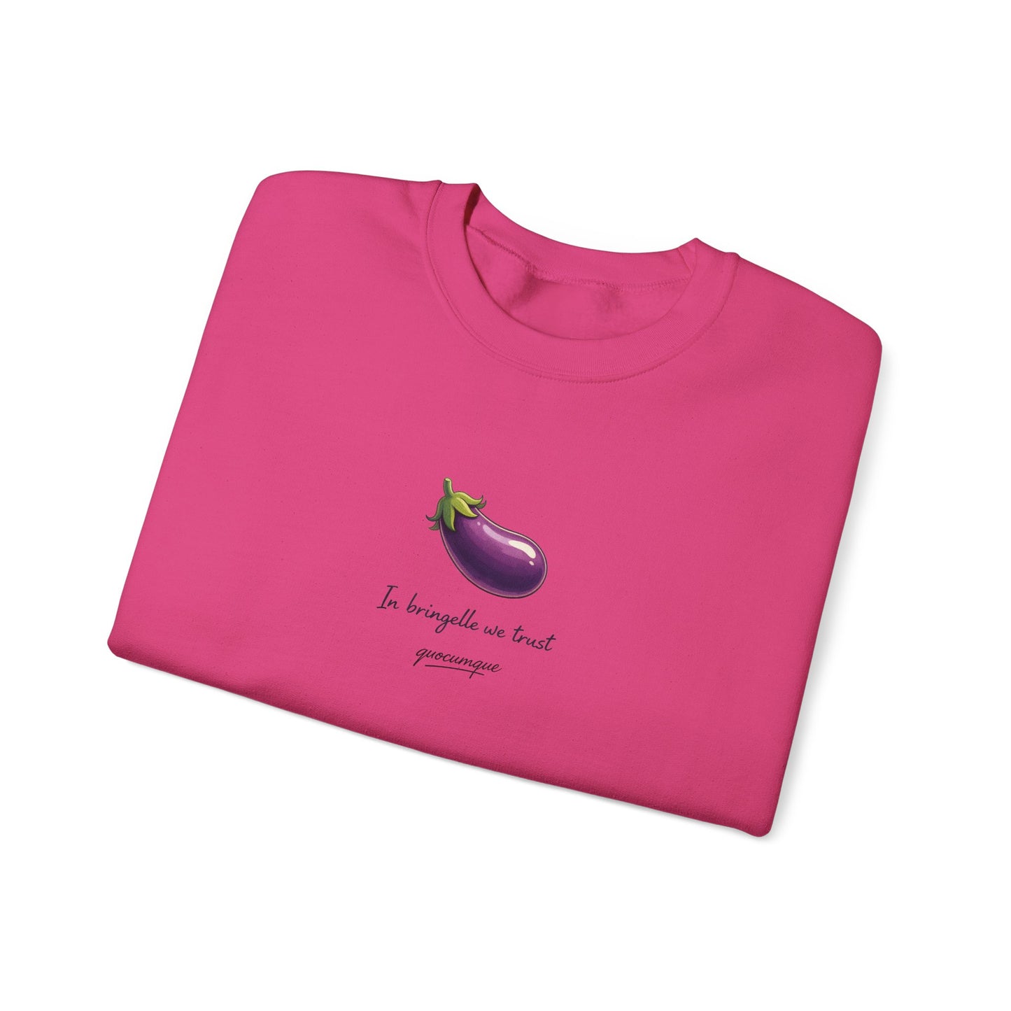 Sweat Quocumque "Bringelle", Exotique, Destination Île De La Réunion, Adulte, Homme, Femme, Sportive, Sportif, Décontracté, Drapeau Régional