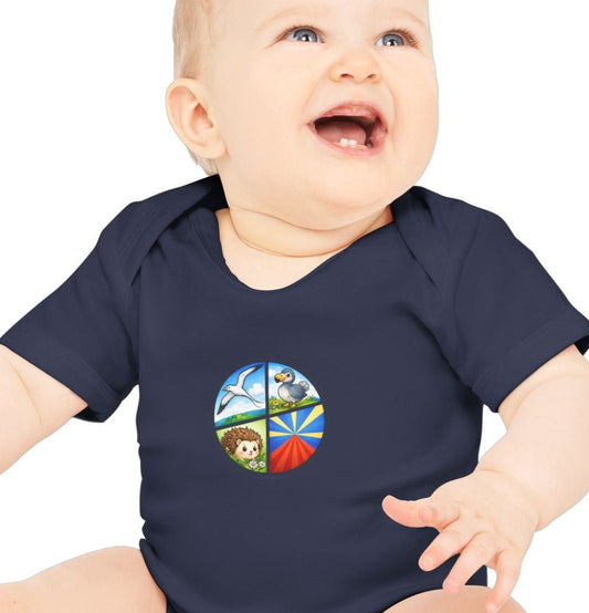 Body Bébé "Pastille Bourbon", Île de La Réunion, Douceur Coton, Cadeau Naissance,  Confort Coton Bio, Style Unique, Cadeau Parfait