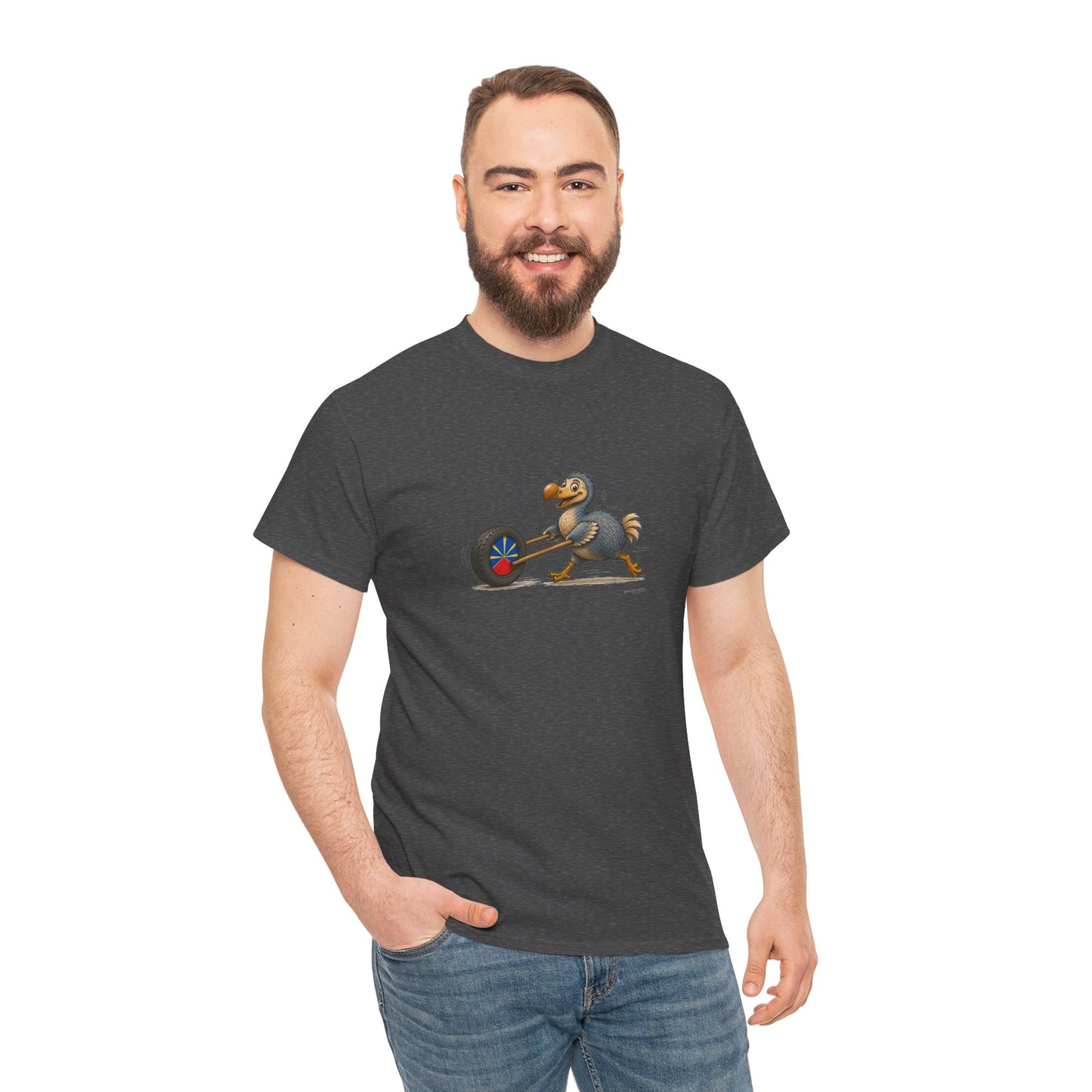 T-shirt Quocumque, "La Roue", Île de La Réunion, Confort Coton, Elégant, Souvenir Unique, Cadeau, Unisexe, Esprit Voyageur, Créole, Bourbon