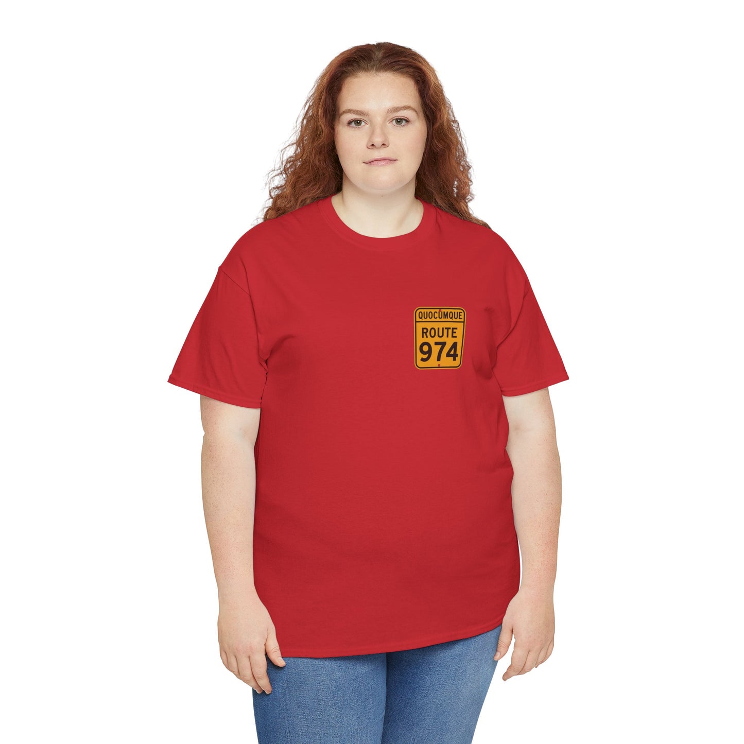 T-shirt "Route 974", Destination île de La Réunion, Confort Coton, Sobre, Elégant, Souvenir Unique, Cadeau, Unisexe, Esprit Voyageur