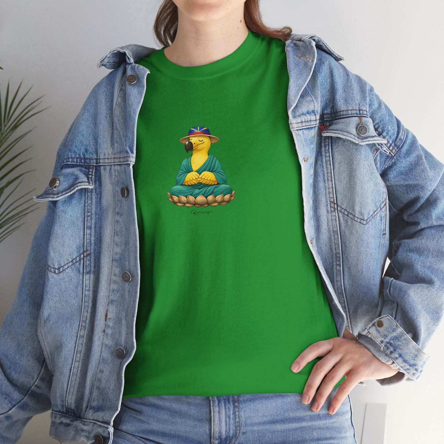 T-shirt "Dodo Zen", Confort Coton, Sobre, Elégant, Souvenir Unique, Cadeau, Unisexe, Esprit Voyageur, Adulte
