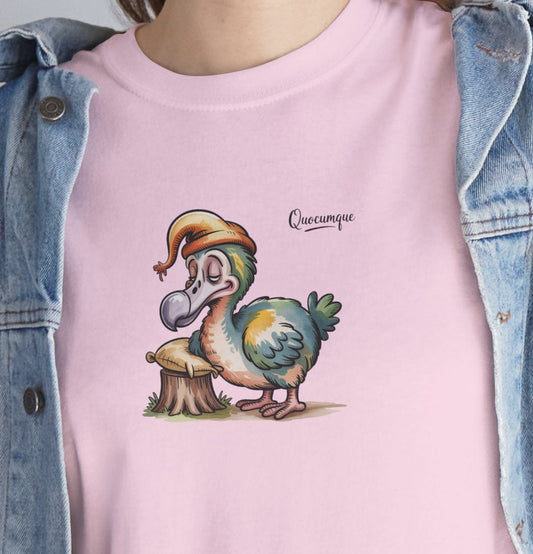 T-shirt " Dodo Ti-Lamp Ti Lamp ", Île de La Réunion, Confort Coton, Elégant, Souvenir Unique, Cadeau, Unisexe, Esprit Voyageur, Créole, Bourbon