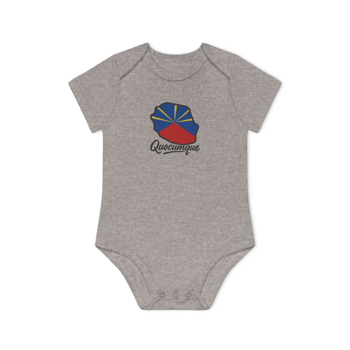 Body Bébé "Drapeau Régional", Île de La Réunion, Douceur Coton, Cadeau Naissance,  Confort Coton Bio, Style Unique, Cadeau Parfait