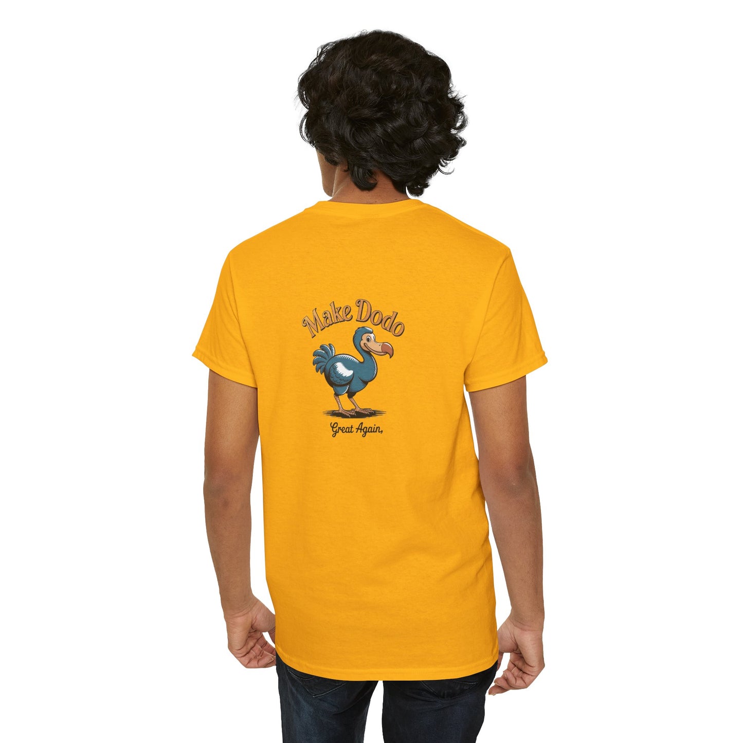 T-Shirt "Make Dodo Great Again", Exotisme, Destination Île de La Réunion, Confort Coton, Sobre, Elégant, Souvenir Unique, Cadeau, Unisexe, Esprit Voyageur