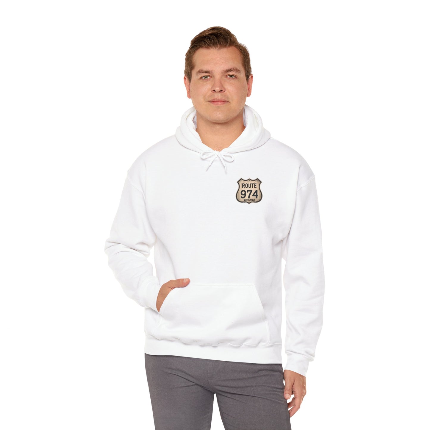 Sweat-Shirt à Capuche Collection " Route 974 ", Adulte, Homme, Femme, Sportive, Sportif, Décontracté, Classique, Destination La Réunion