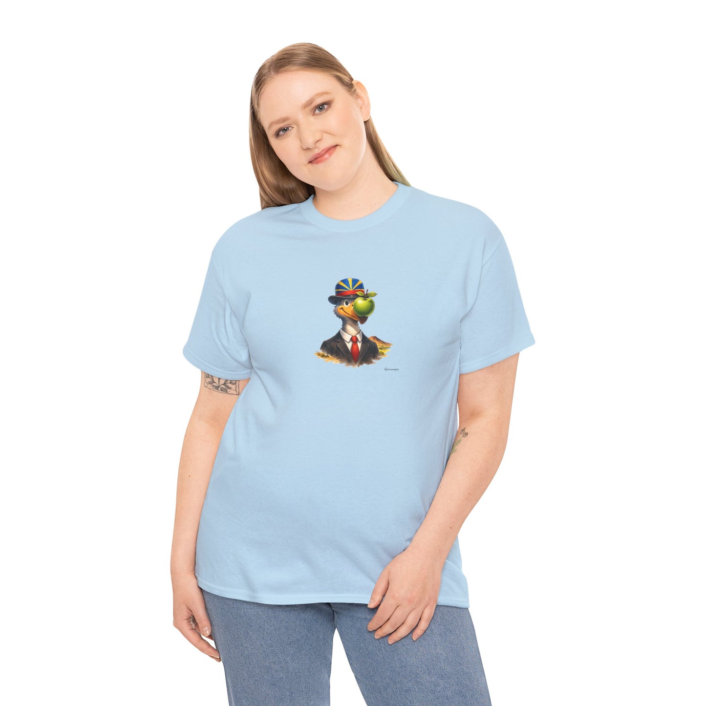 T-shirt Quocumque "The Son of Dodo " Île de La Réunion", Confort Coton, Sobre, Elégant, Souvenir Unique, Cadeau, Unisexe, Esprit Voyageur