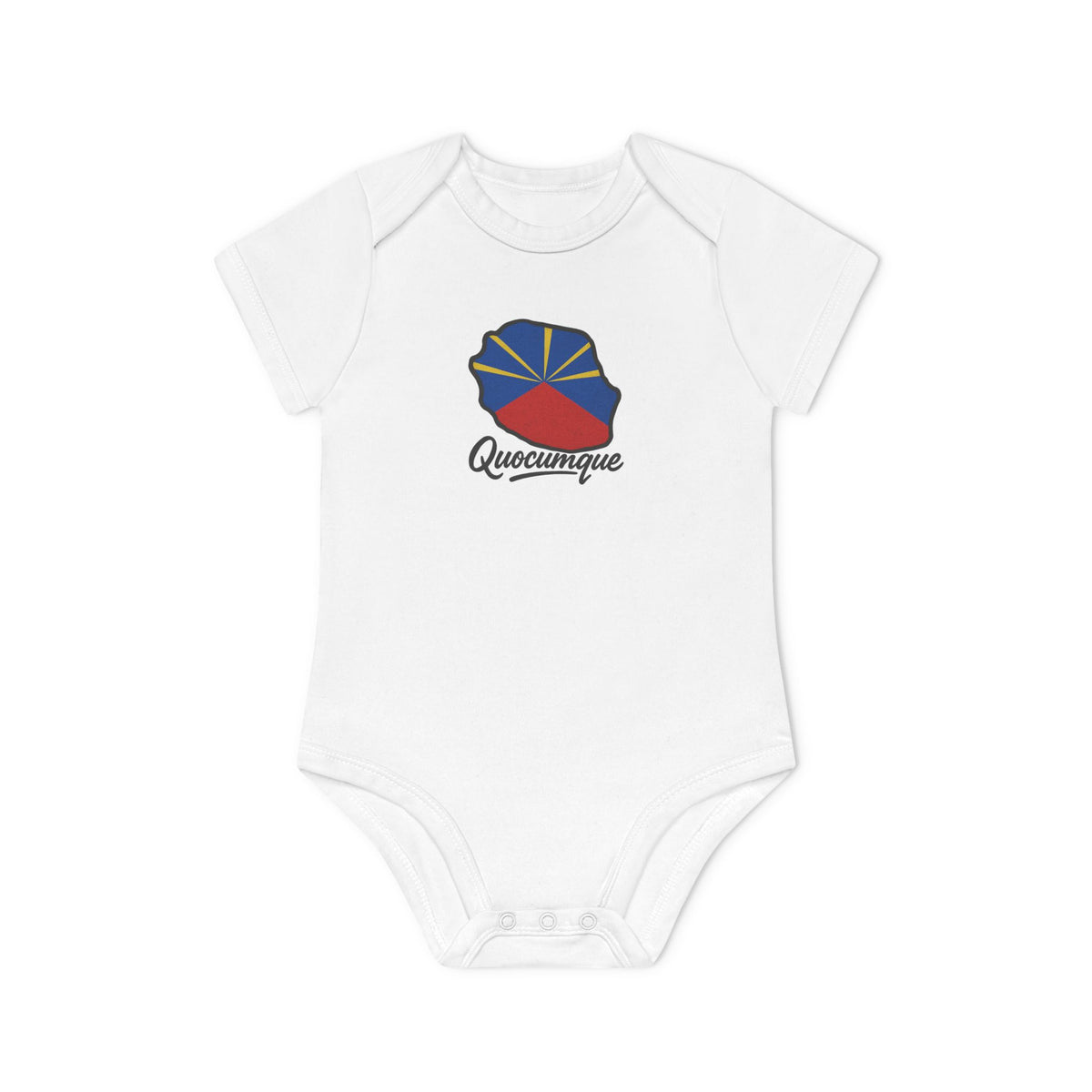 Body Bébé "Drapeau Régional", Île de La Réunion, Douceur Coton, Cadeau Naissance,  Confort Coton Bio, Style Unique, Cadeau Parfait