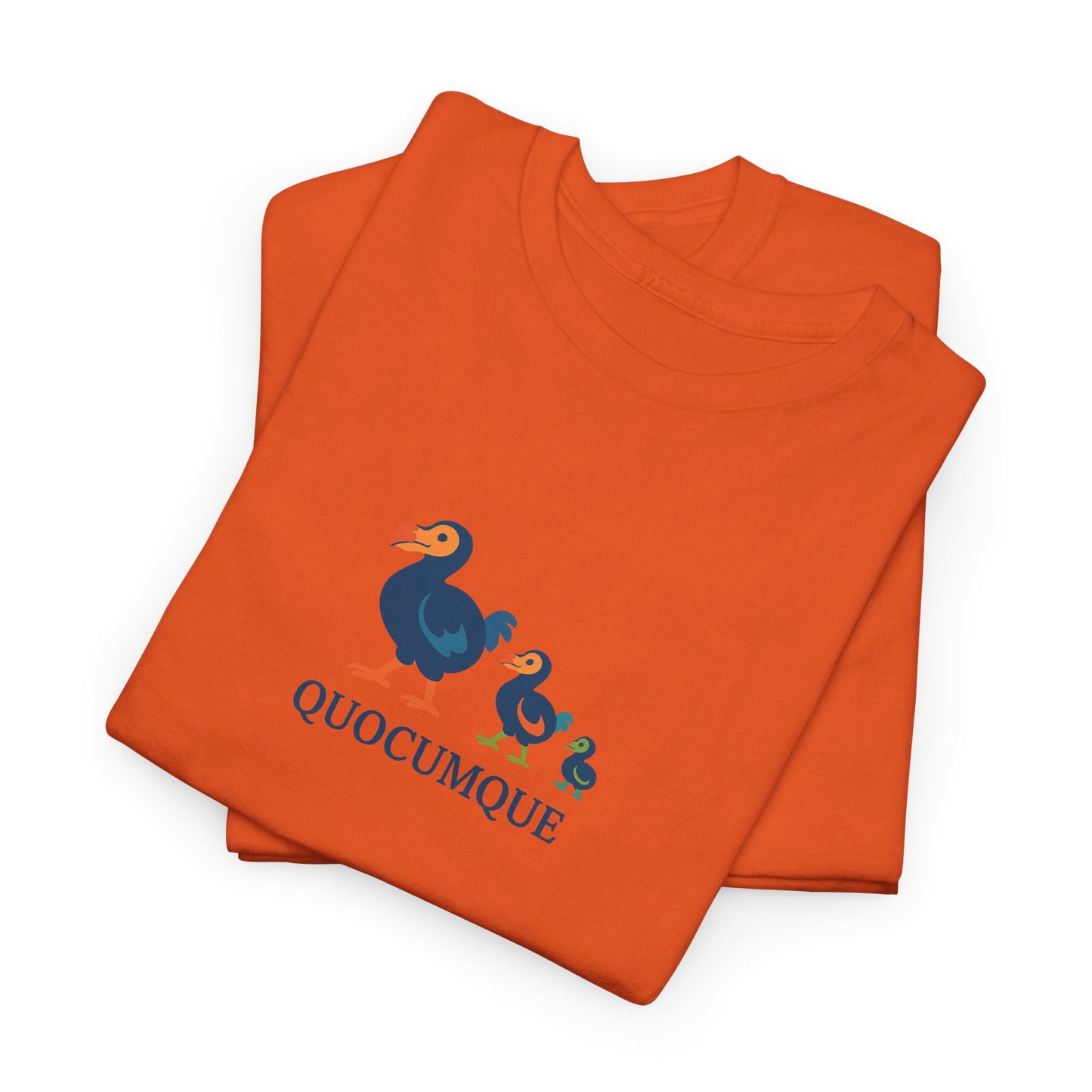T-shirt Quocumque, "Famille Dodo", Île de La Réunion, Confort Coton, Elégant, Souvenir Unique, Cadeau, Unisexe, Esprit Voyageur, Créole, Bourbon