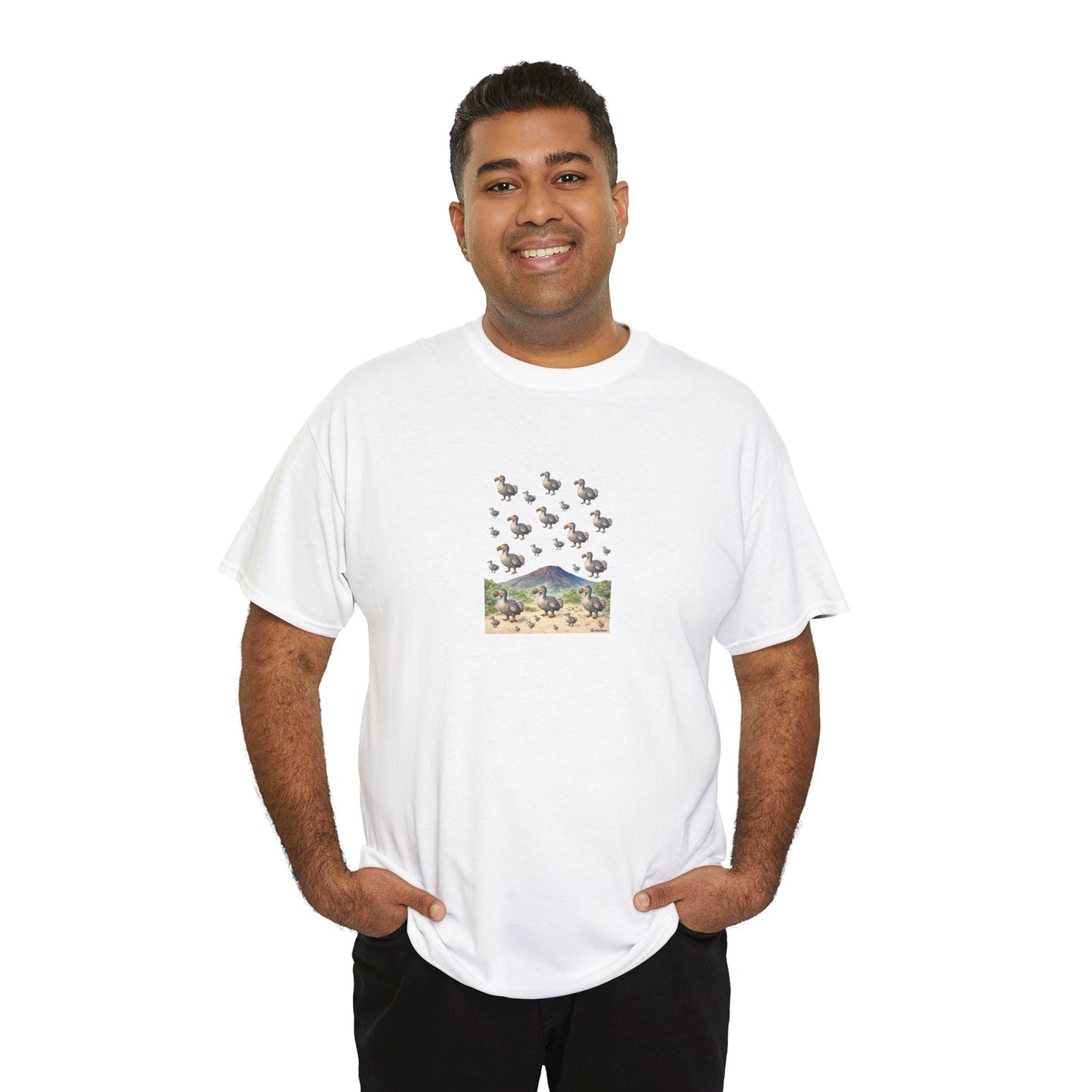 T-shirt "Groupe Dodo ", Île de La Réunion", Confort Coton, Sobre, Elégant, Souvenir Unique, Cadeau, Unisexe, Esprit Voyageur