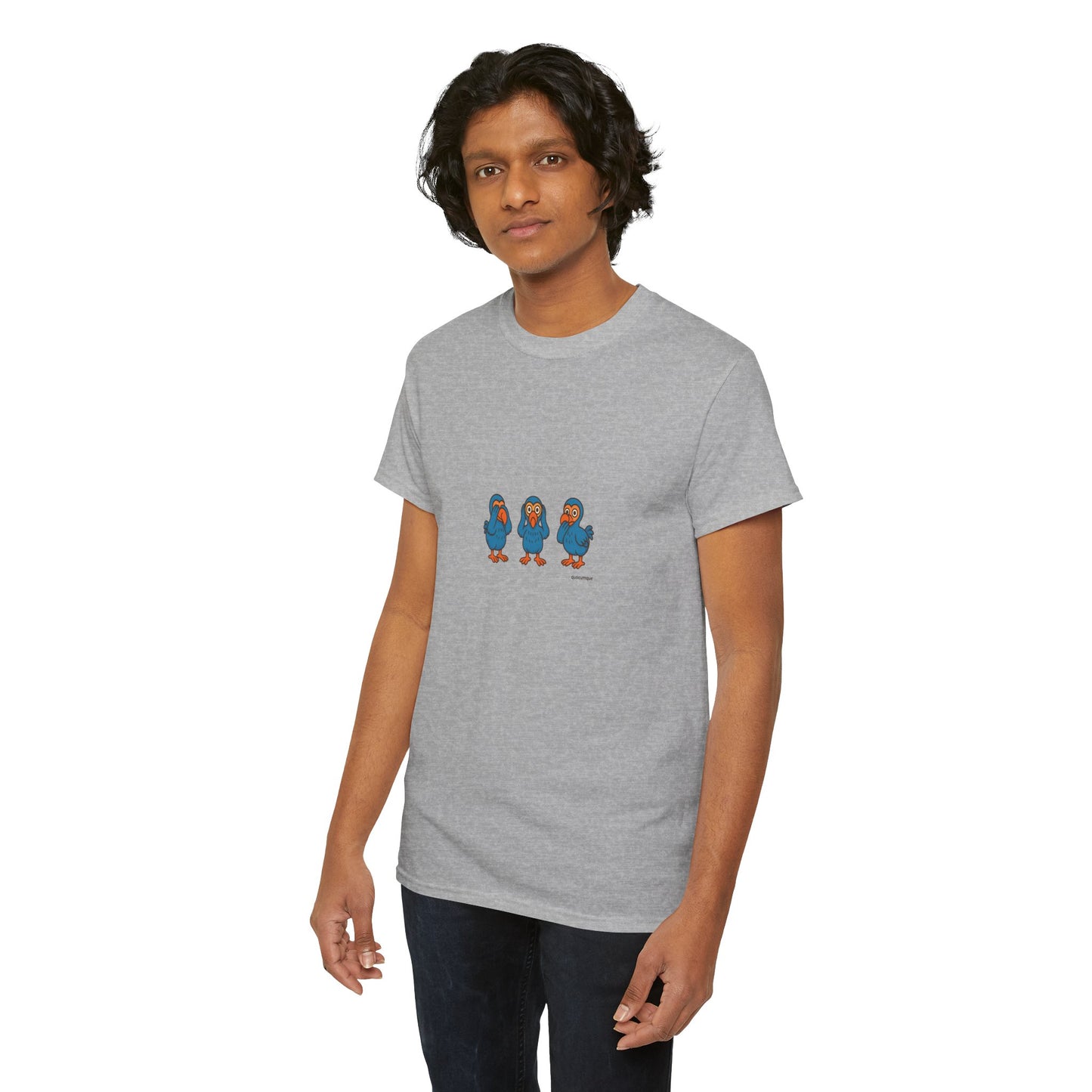 T-shirt Quocumque, "3 Dodos de la Sagesse", Confort, Souvenir Unique, Cadeau, Unisexe, Délicatesse, Homme, Femme, Adulte, Sportif, Liberté, Détente