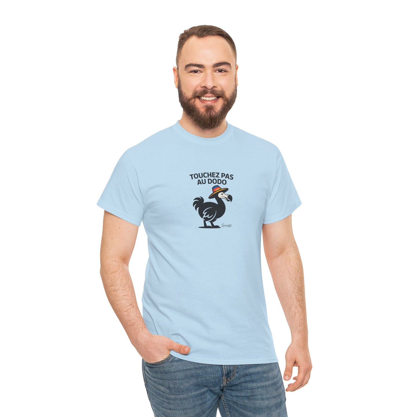 T-shirt Quocumque, " Touchez pas au Dodo ", Confort, Souvenir Unique, Cadeau, Unisexe, Délicatesse, Homme, Femme, Adulte, Sportif, Liberté, Détente