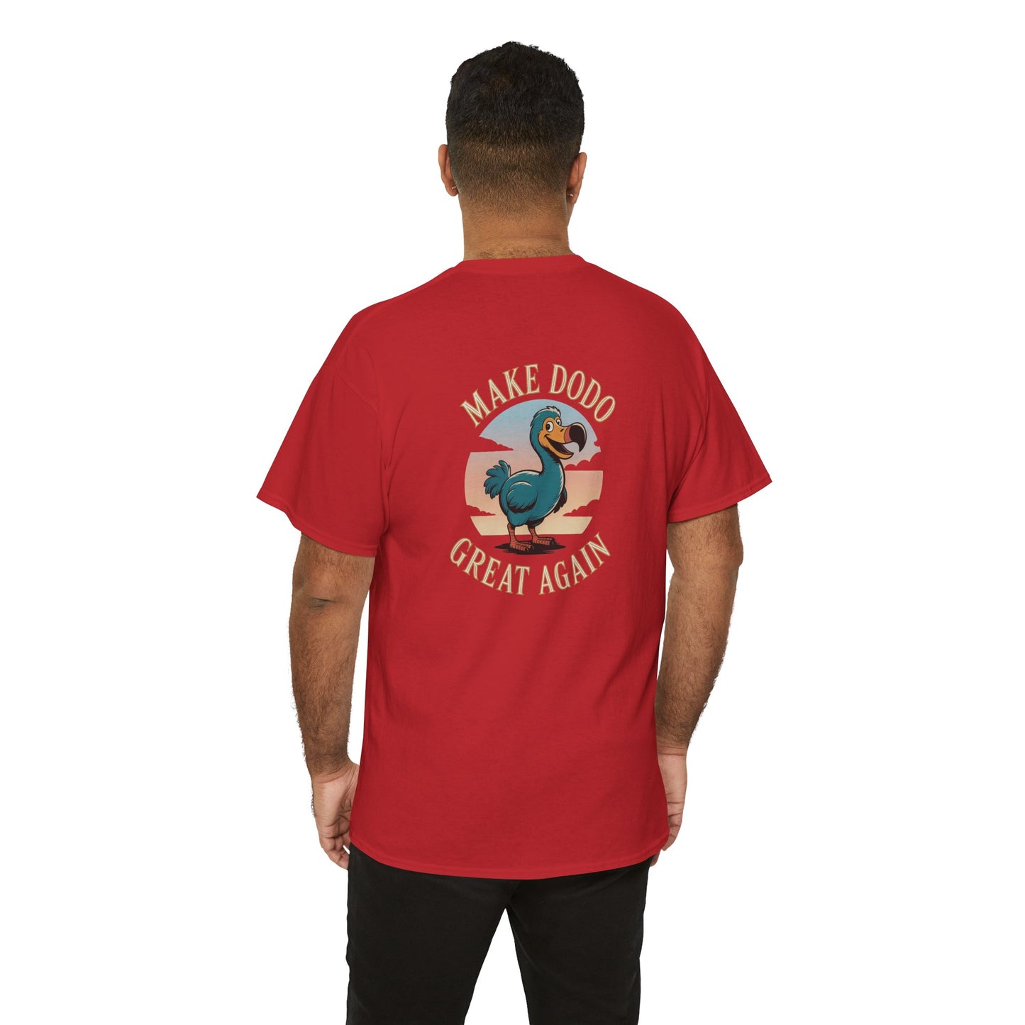 T-Shirt "Make Dodo Great Again", Exotisme, Destination Île de La Réunion, Confort Coton, Sobre, Elégant, Souvenir Unique, Cadeau, Unisexe, Esprit Voyageur