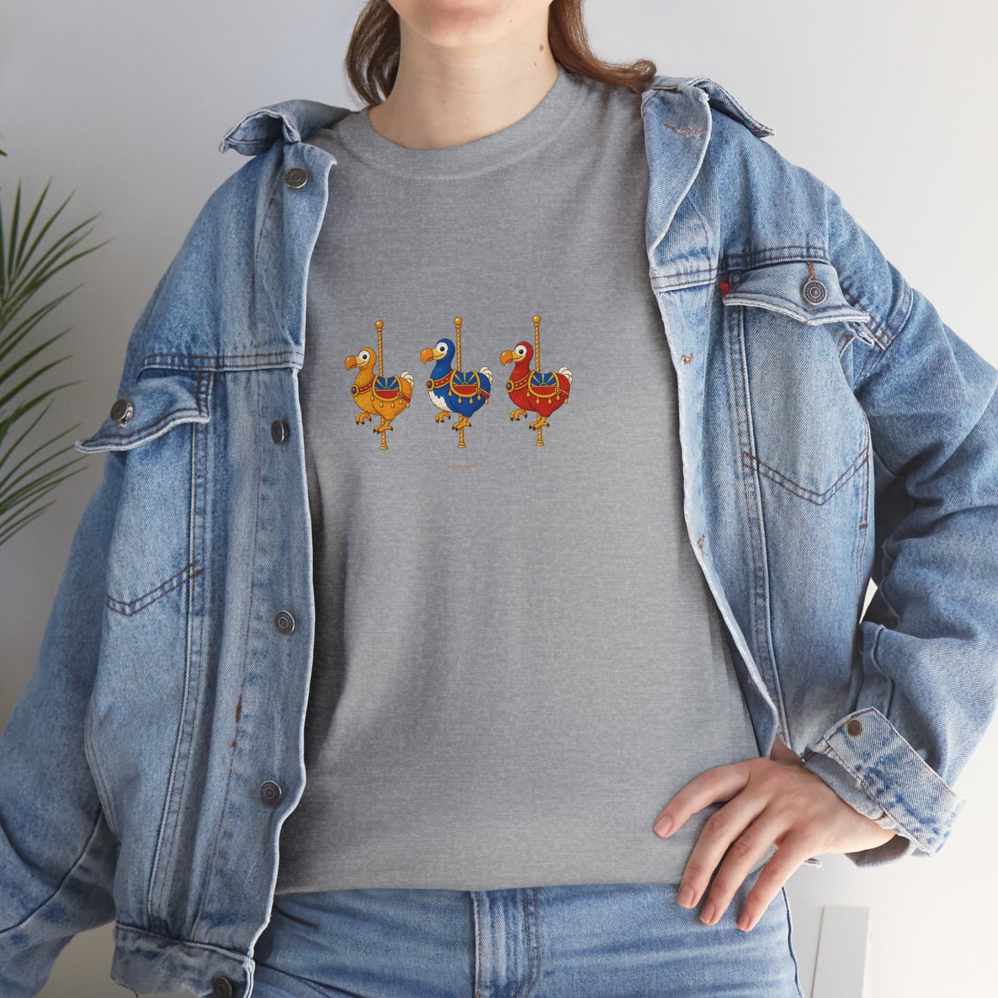 T-shirt Quocumque " Carrousel", Île de La Réunion, Confort Coton, Elégant, Souvenir Unique, Cadeau, Unisexe, Esprit Voyageur, Créole, Bourbon