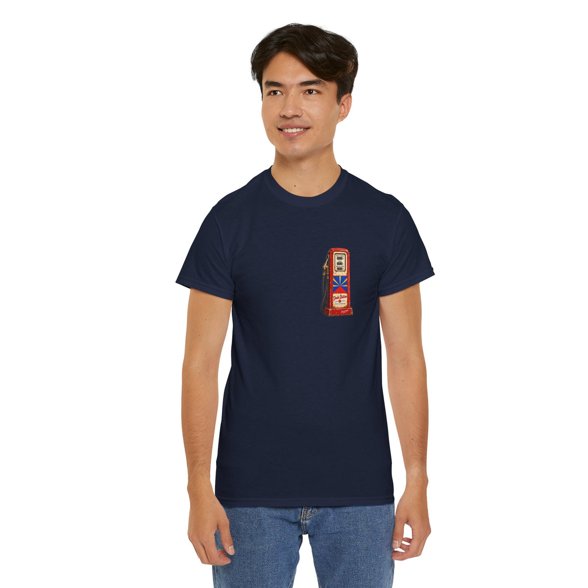 T-shirt Quocumque, "Station Essence", Discret, Île de La Réunion, Confort Coton, Elégant, Souvenir Unique, Cadeau, Unisexe, Esprit Voyageur, Créole, Bourbon