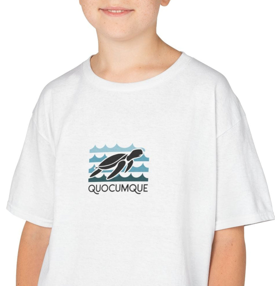 T-shirt Quocumque, Tortue Marine, Douceur Coton,Pour les enfants de 5-6 ans( Taille XS), Pour les 7-8 ans( taille S), Pour les 9-10 ans( taille M), Pour les 11-12 ans( taille L), Pour les 13-14 ans( taille XL)