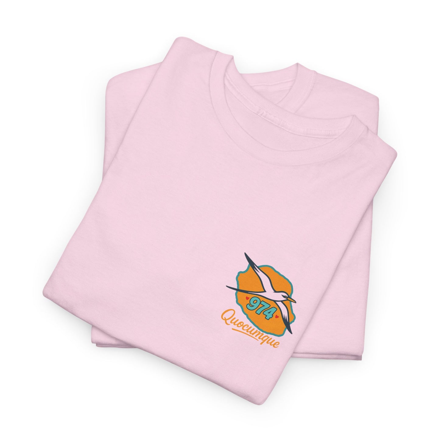 T-shirt " Paille En Queue 974", Destination île de La Réunion, Confort Coton, Sobre, Elégant, Souvenir Unique, Cadeau, Unisexe, Esprit Voyageur