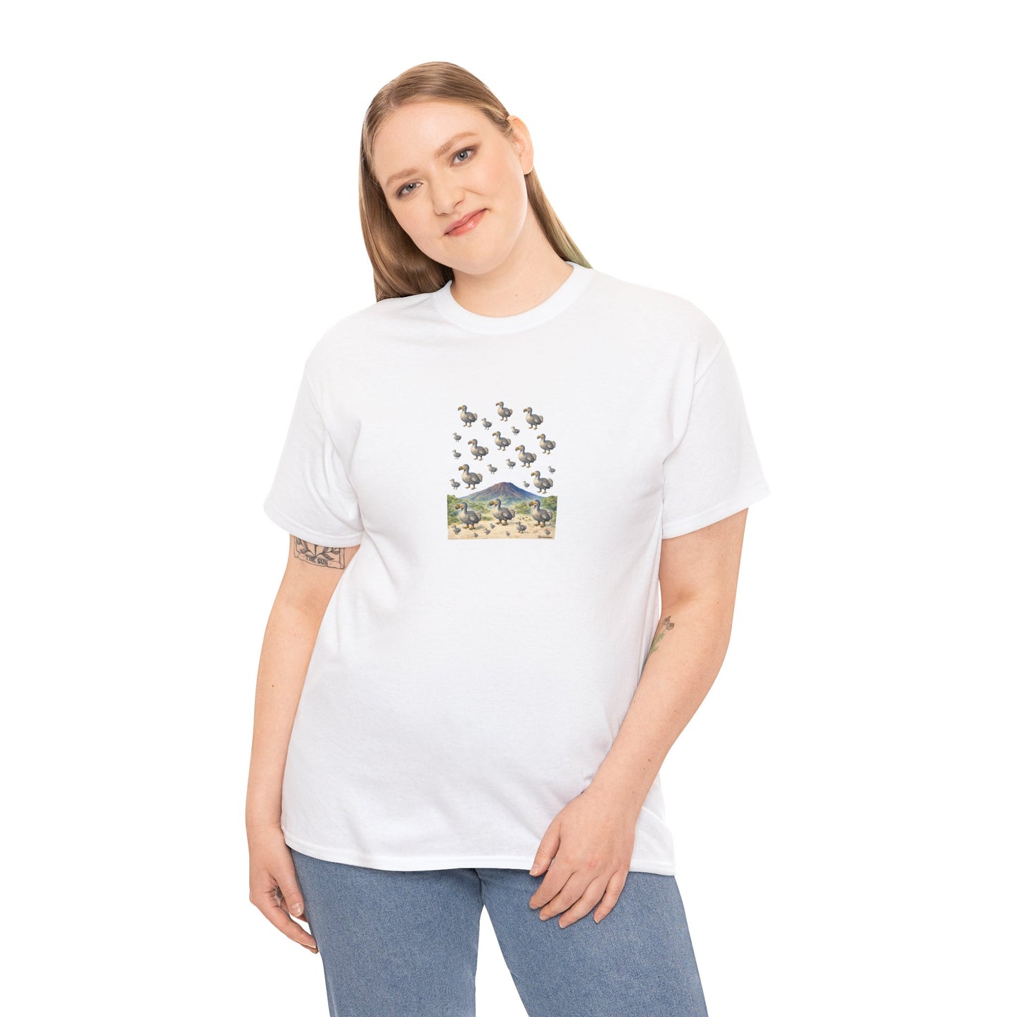 T-shirt "Groupe Dodo ", Île de La Réunion", Confort Coton, Sobre, Elégant, Souvenir Unique, Cadeau, Unisexe, Esprit Voyageur