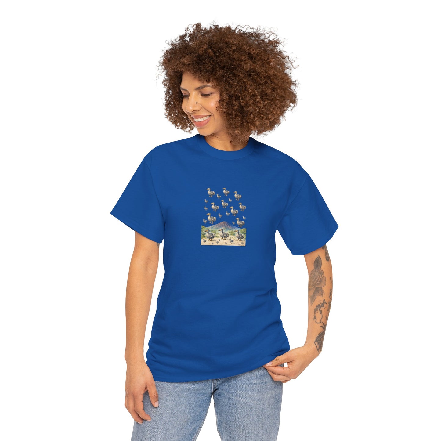 T-shirt "Groupe Dodo ", Île de La Réunion", Confort Coton, Sobre, Elégant, Souvenir Unique, Cadeau, Unisexe, Esprit Voyageur