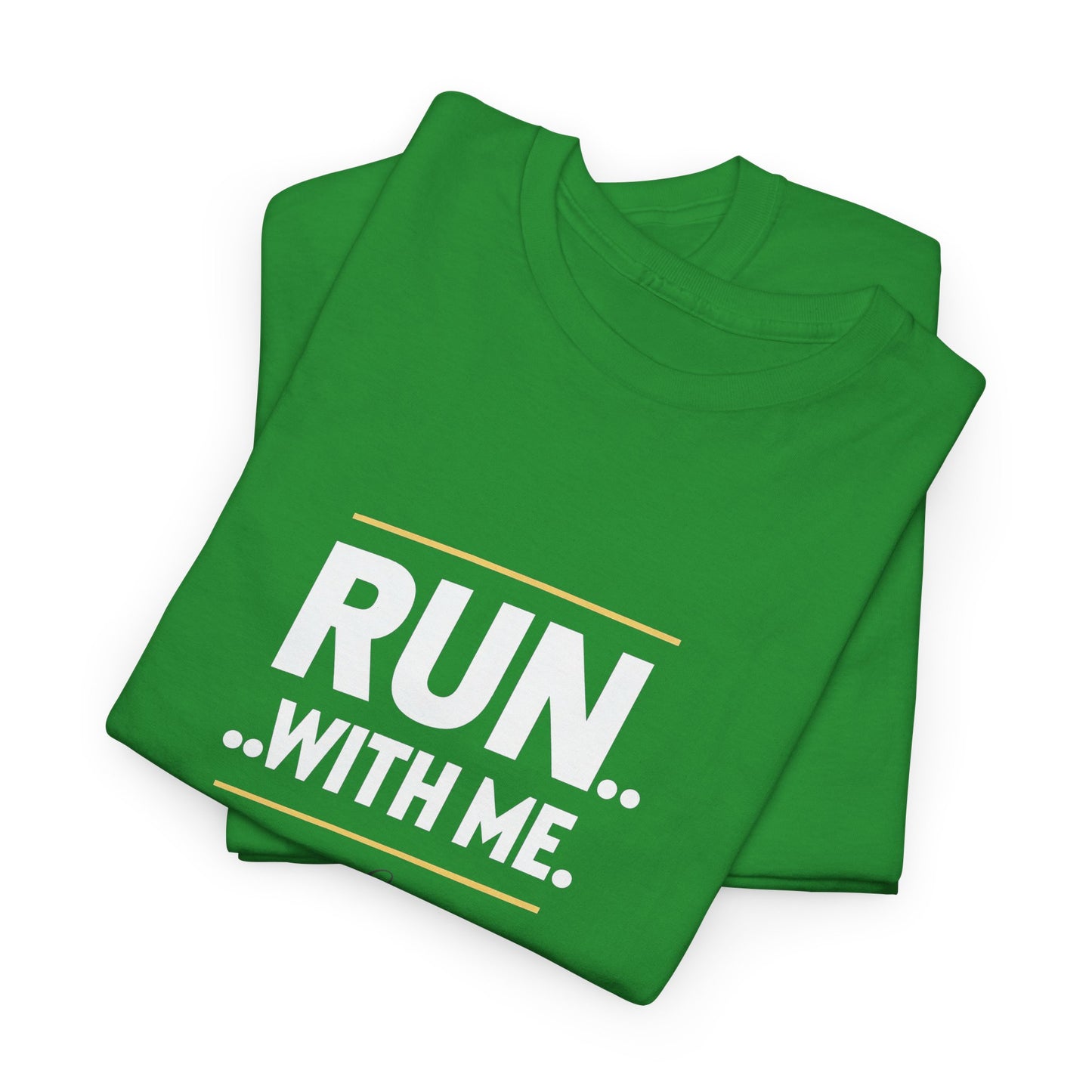T-shirt Quocumque "RUN With me ", Île de La Réunion", Confort Coton, Sobre, Elégant, Souvenir Unique, Cadeau, Unisexe, Esprit Voyageur