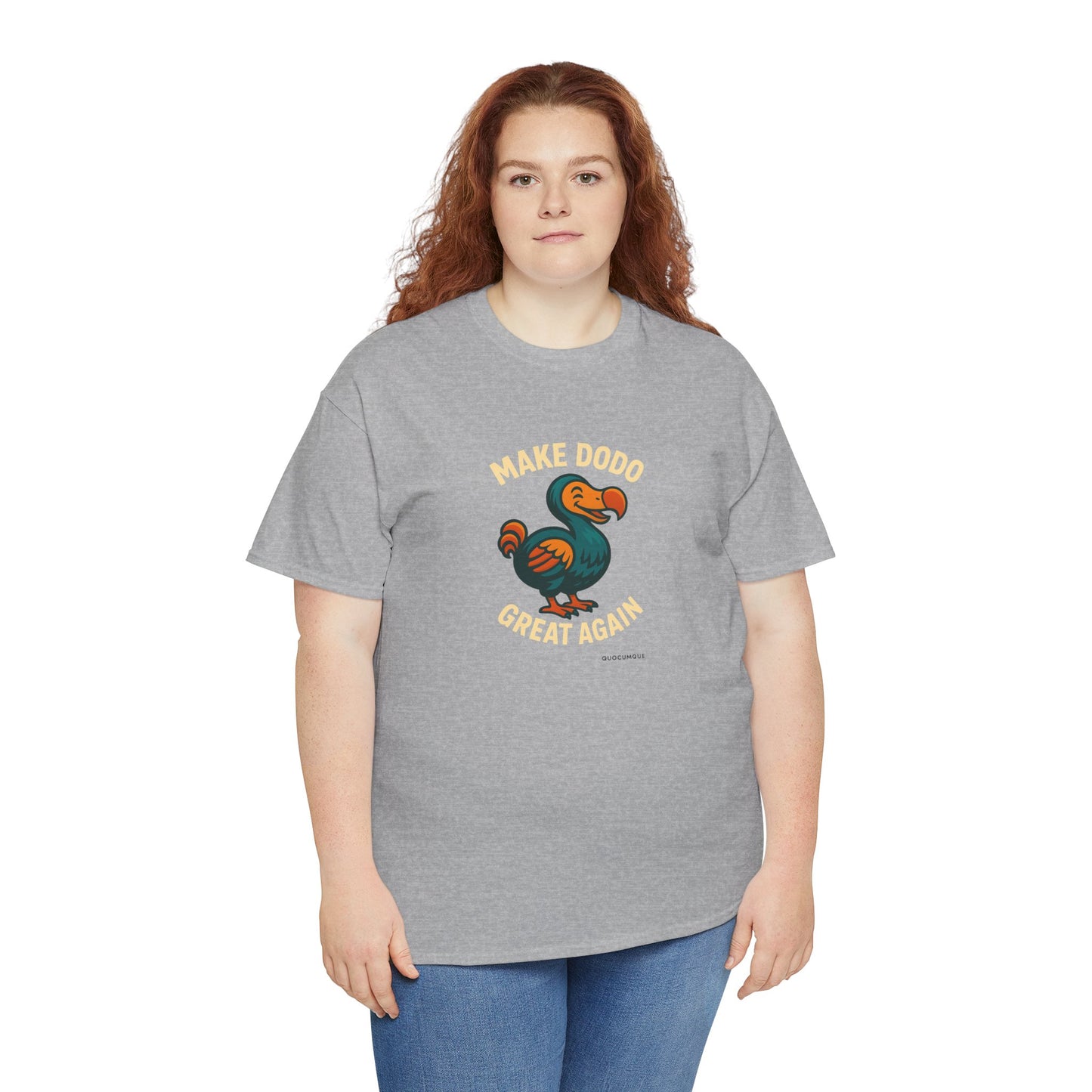T-Shirt "Make Dodo Great Again", Exotisme, Destination Île de La Réunion, Confort Coton, Sobre, Elégant, Souvenir Unique, Cadeau, Unisexe, Esprit Voyageur