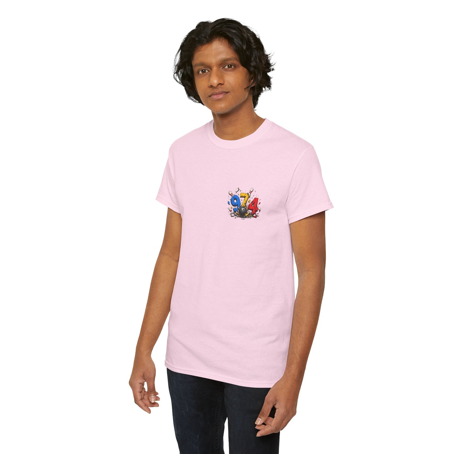 T-shirt " 974 Bowling ", Destination Île de La Réunion, Confort Coton, Sobre, Elégant, Souvenir Unique, Vêtement Adulte, Unisexe, Esprit Voyageur