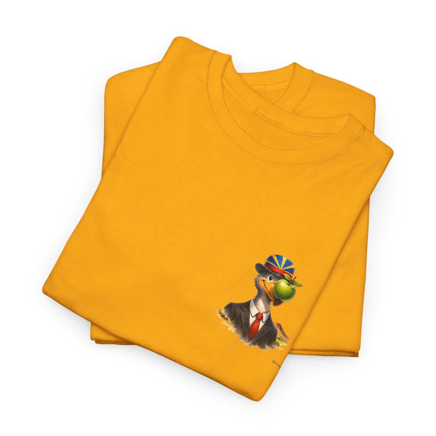 T-shirt Quocumque "The Son of Dodo ", Discret, Île de La Réunion", Confort Coton, Sobre, Elégant, Souvenir Unique, Cadeau, Unisexe, Esprit Voyageur