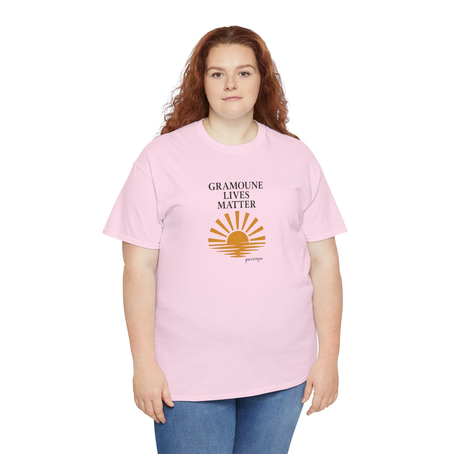 T-shirt "Gramoune", Soleil, Île de La Réunion, Confort Coton, Sobre, Elégant, Souvenir Unique, Cadeau, Unisexe, Esprit Voyageur