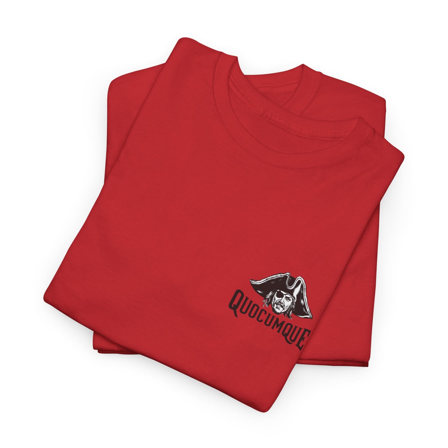 T-shirt Quocumque  "Pirate ", La Réunion, Confort Coton, Sobre, Elégant, Unique, Cadeau, Unisexe, Esprit Voyageur, pour adulte, Homme, Femme